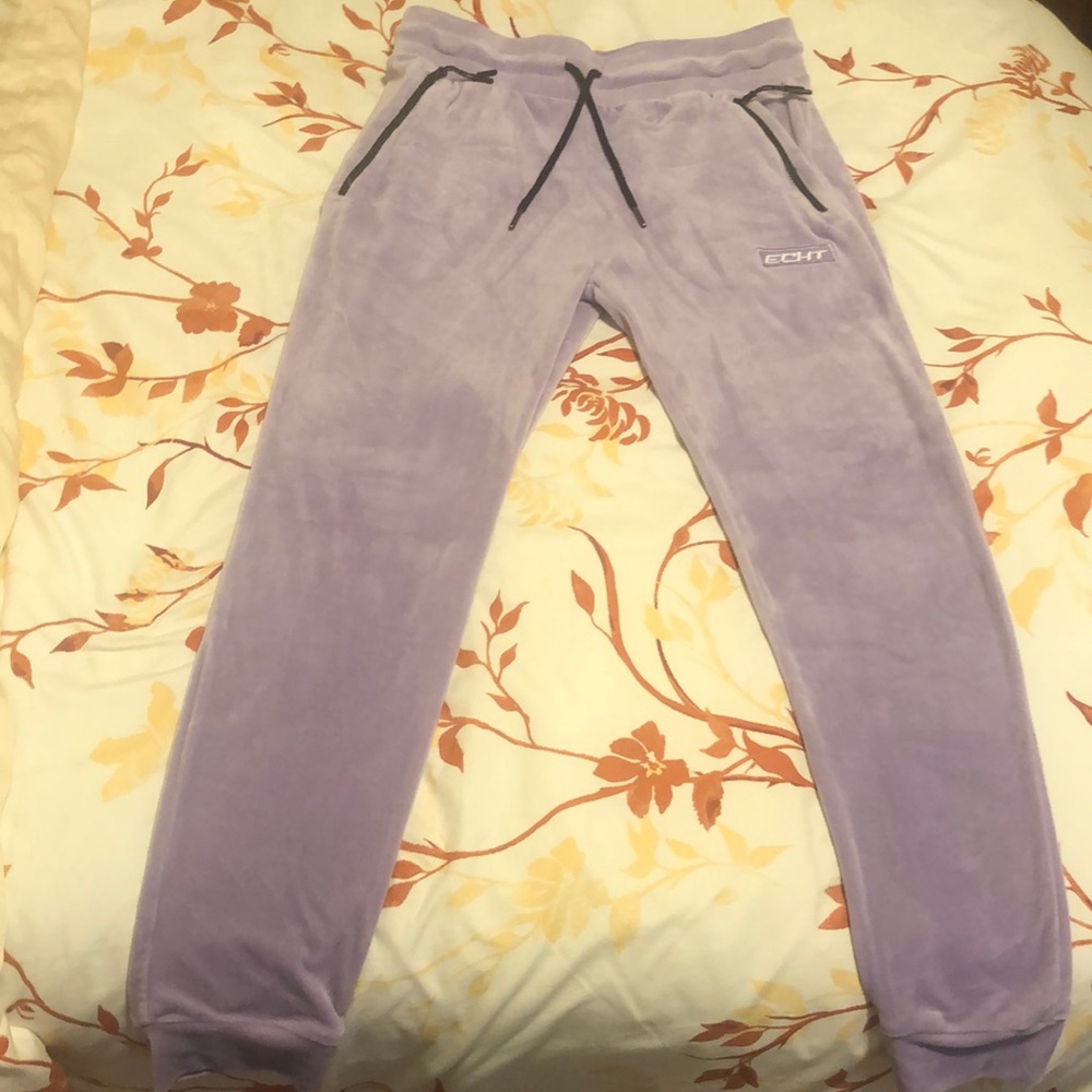 Echt velour joggers
